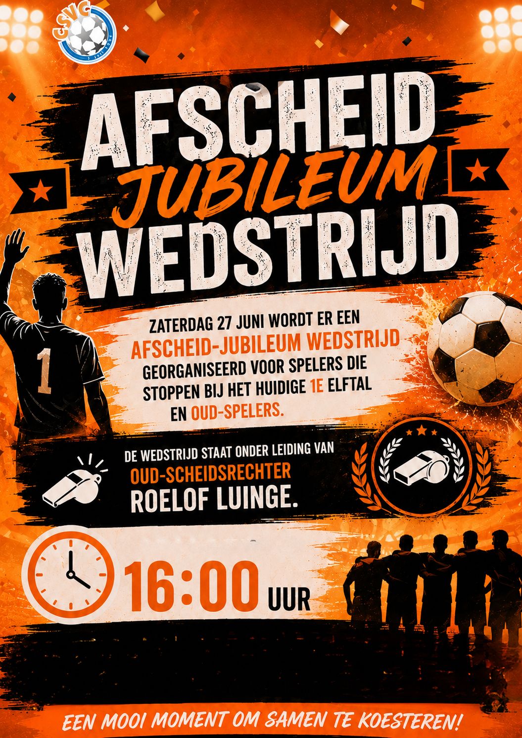 Afscheid - Jumbileum wedstrijd