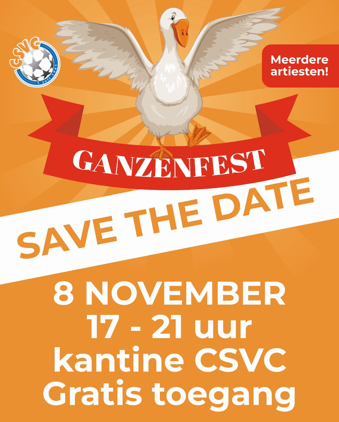 Ganzenfest 8 november 2025!