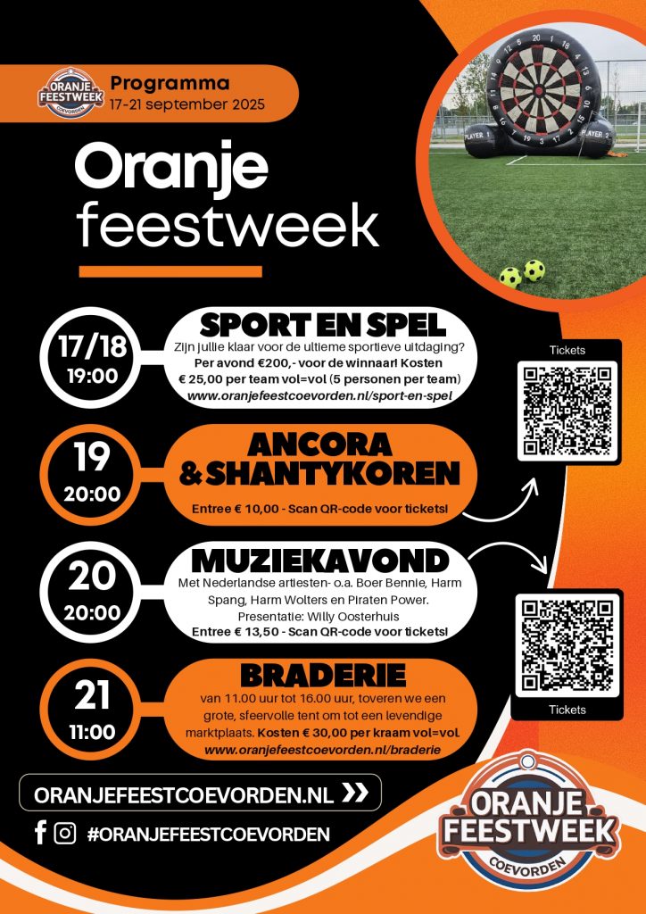 Oranje Feestweek Coevorden 2025